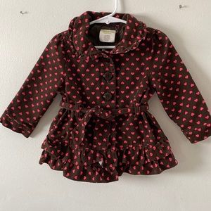 Crazy 8 pink and brown heart jacket